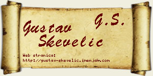Gustav Skevelić vizit kartica